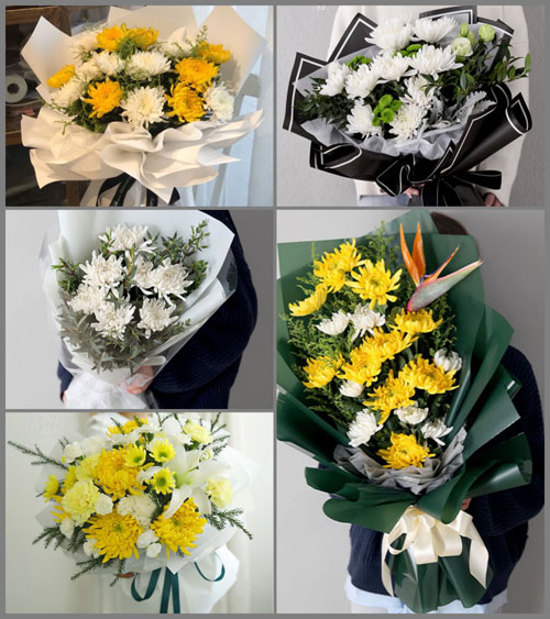 安徽滁州市定远县三和集镇高岗村白事花束代送